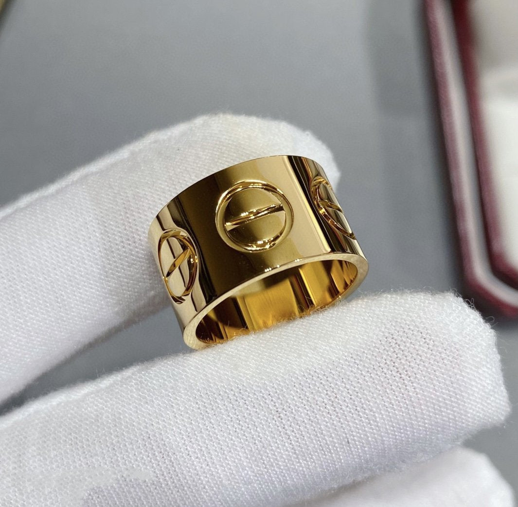 [Rose Jewelrys]LOVE 11MM LARGE RING
