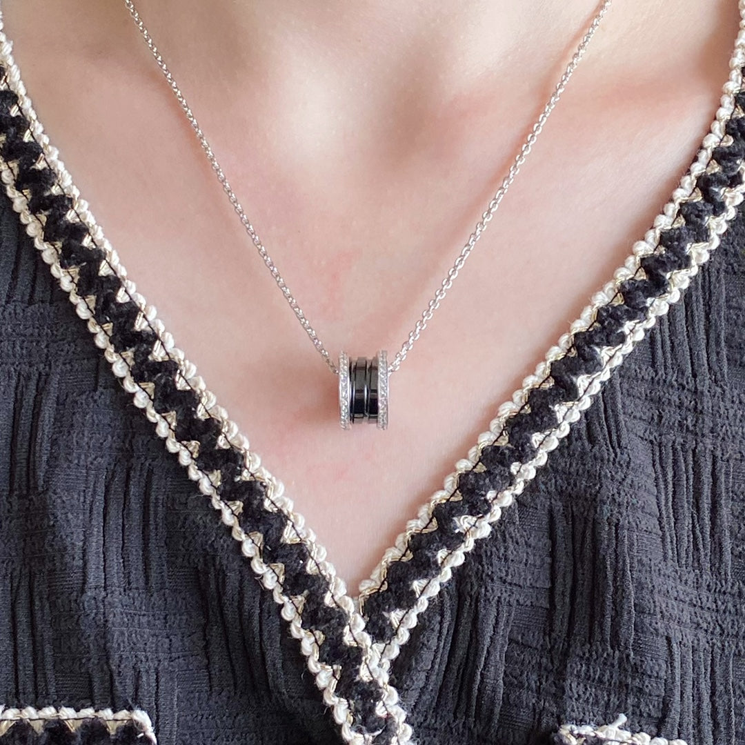 [Rose Jewelrys]ZERO 1 DIAMOND CERAMIC NECKLACE