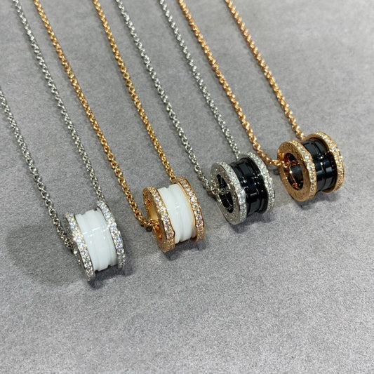 [Rose Jewelrys]ZERO 1 DIAMOND CERAMIC NECKLACE