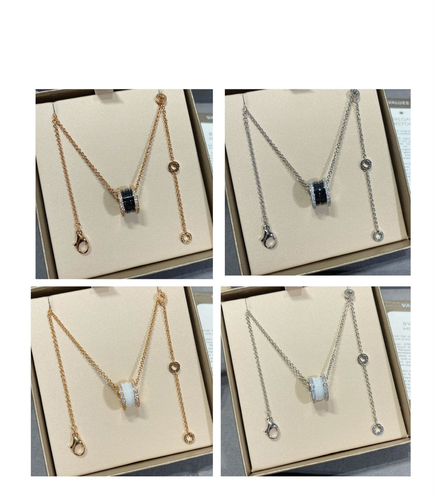 [Rose Jewelrys]ZERO 1 DIAMOND CERAMIC NECKLACE