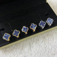 [🌹Rose💎]CLOVER PIETERSITE MEDIUM STUD EARRINGS