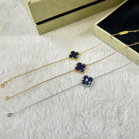[Rose Jewelrys]CLOVER 1 MOTIF PIETERSITE BRACELET