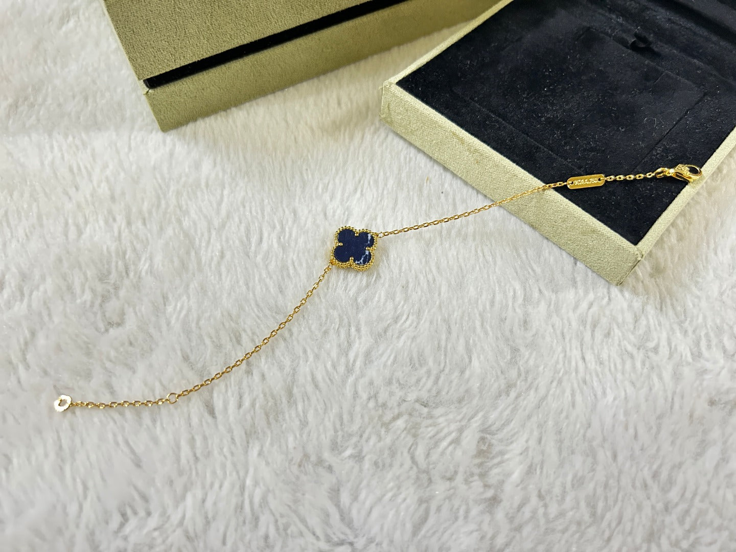 [Rose Jewelrys]CLOVER 1 MOTIF PIETERSITE BRACELET