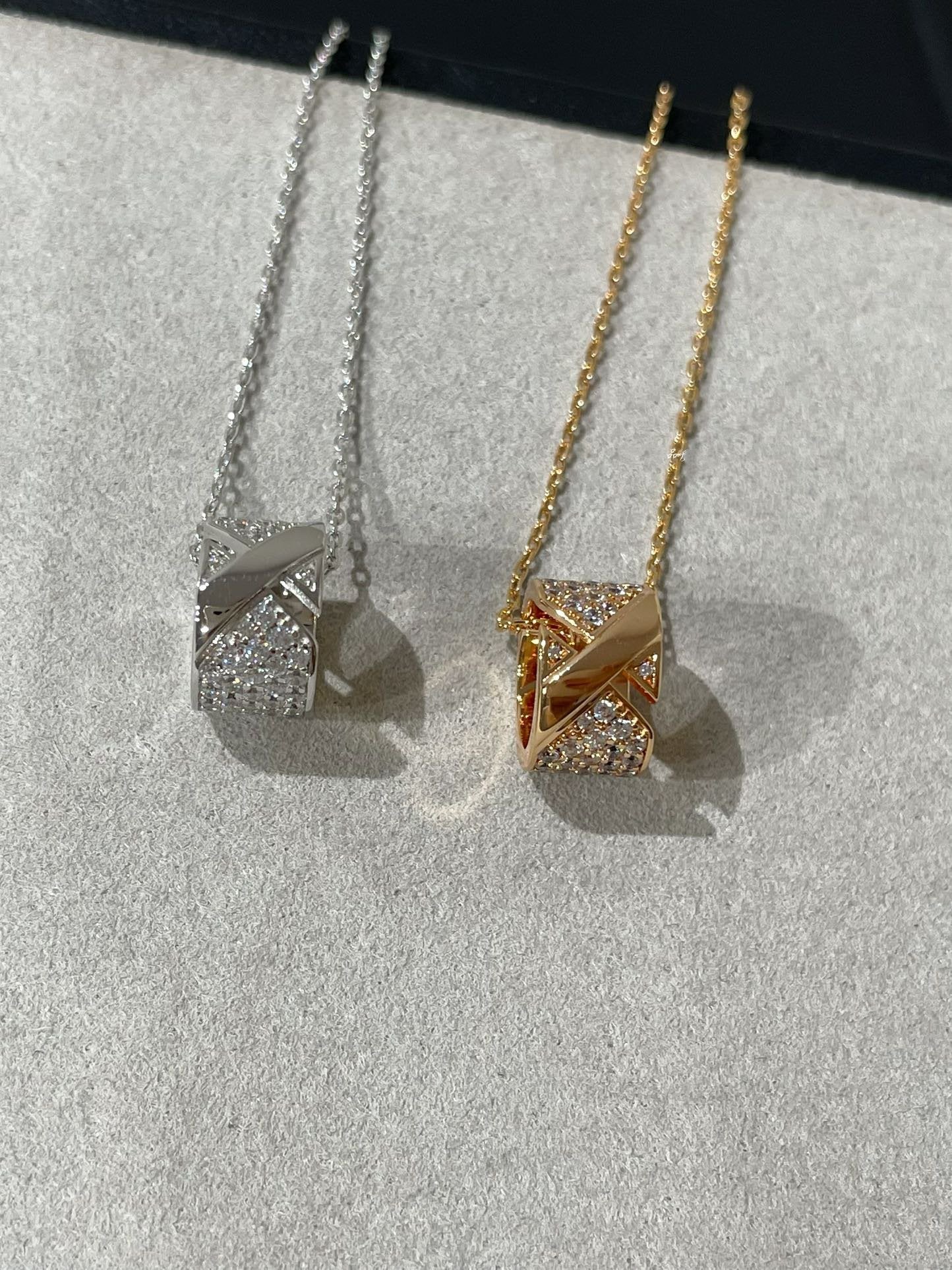 [Rose Jewelrys]LIENS EVIDENCE DIAMOND PAVED NECKLACE