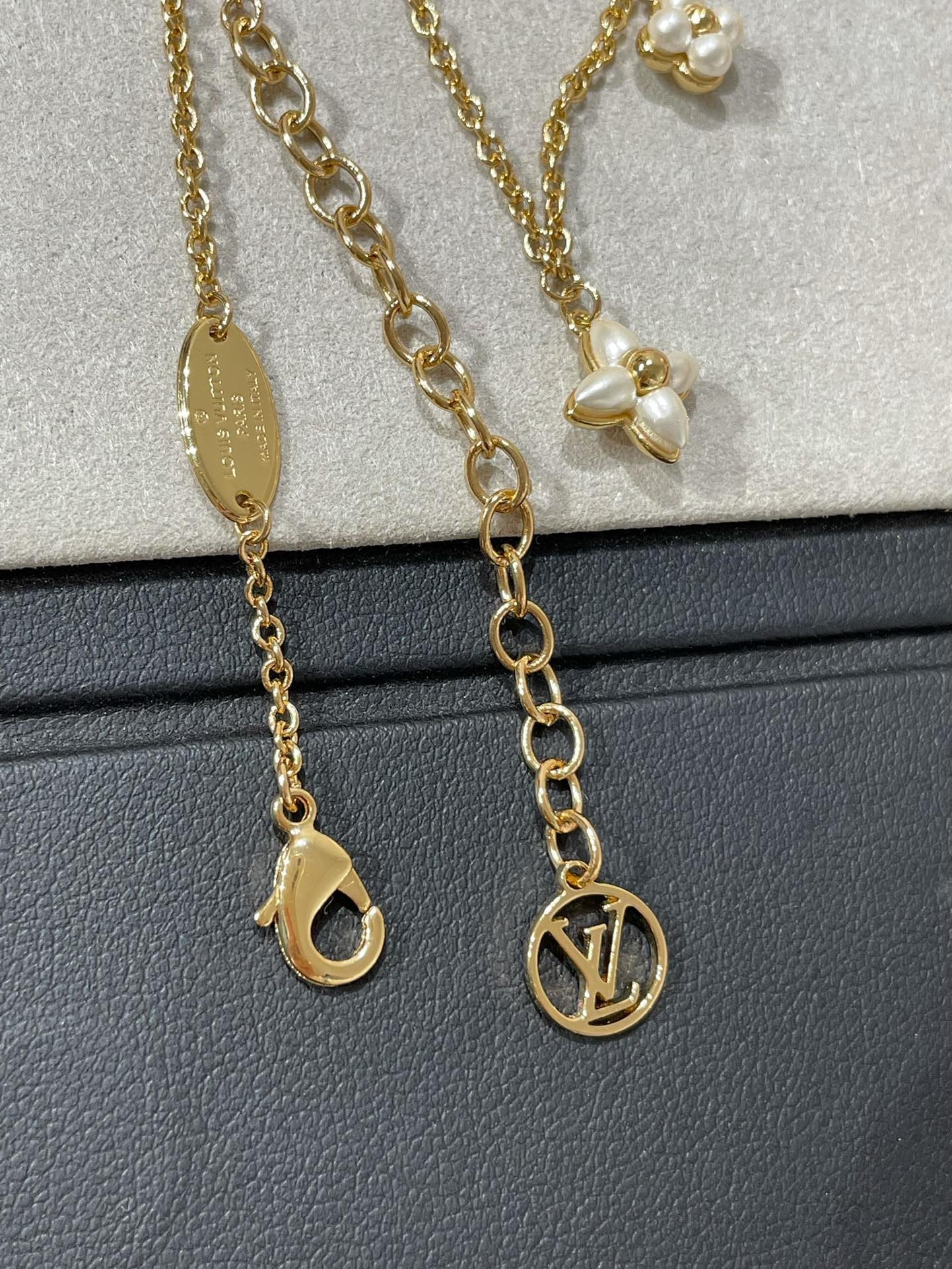 [Rose Jewelrys] FLOWERGRAM GOLD MOP DOUBLE ROW NECKLACE