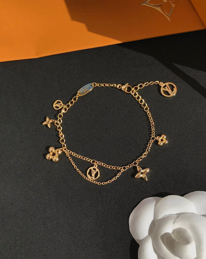 [Rose Jewelrys] BLOOMING PINK GOLD MOP BRACELET