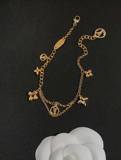 [Rose Jewelrys] BLOOMING PINK GOLD MOP BRACELET