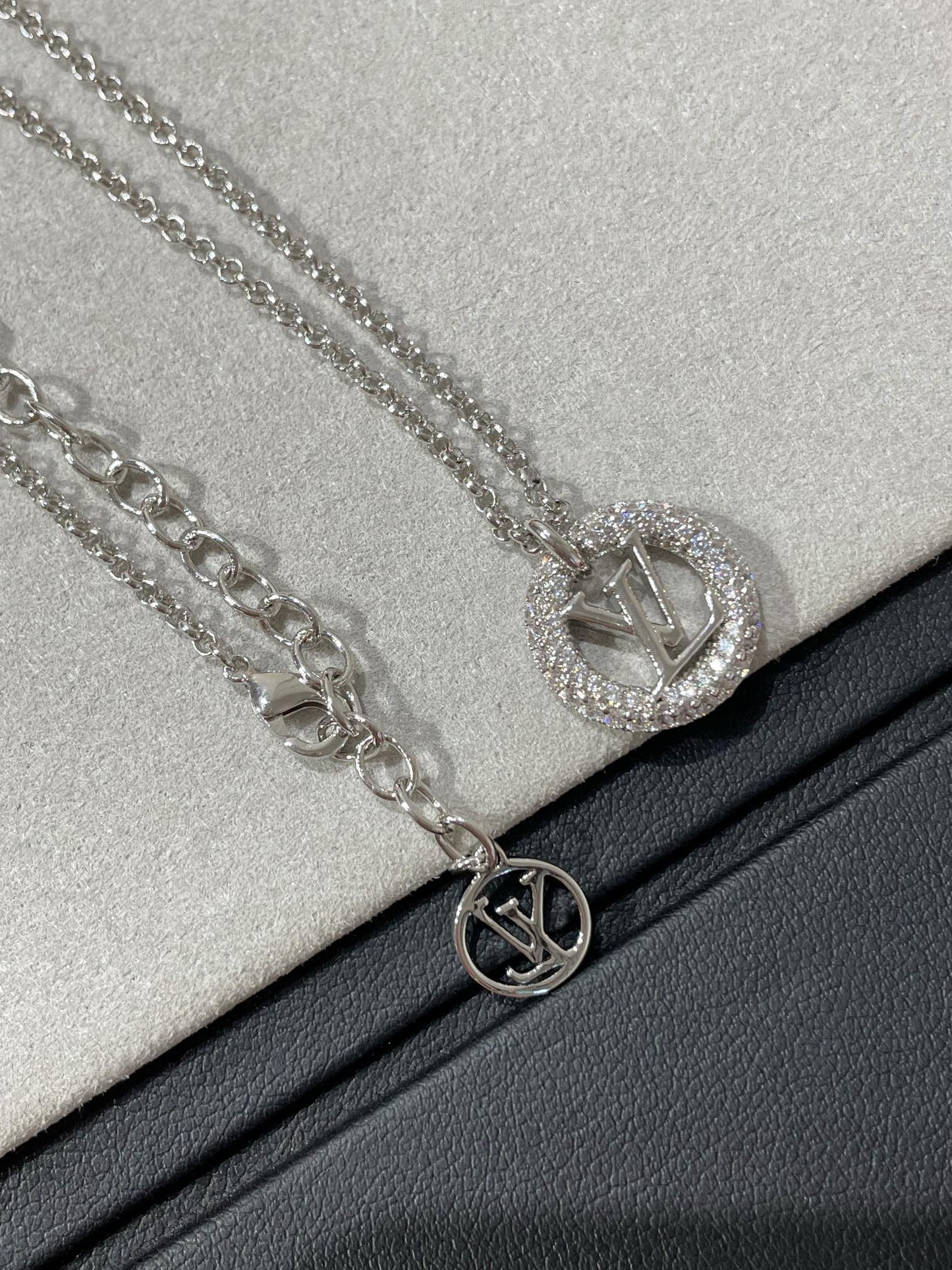 [Rose Jewelrys] BY NIGHT DIAMOND PAVED NECKLACE
