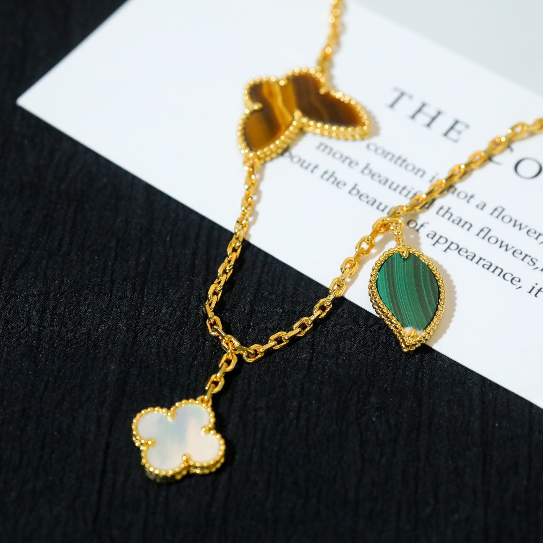[Rose Jewelrys]LUCKY SPRING 5 MOTIF GOLD BRACELET