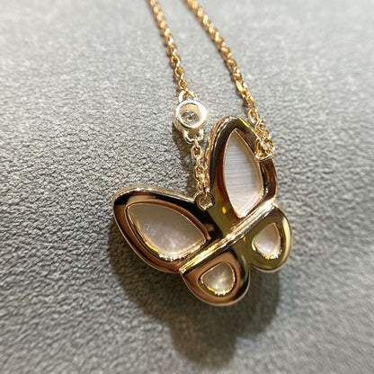 [Rose Jewelrys]BUTTERFLY MOP DIAMOND NECKLACE