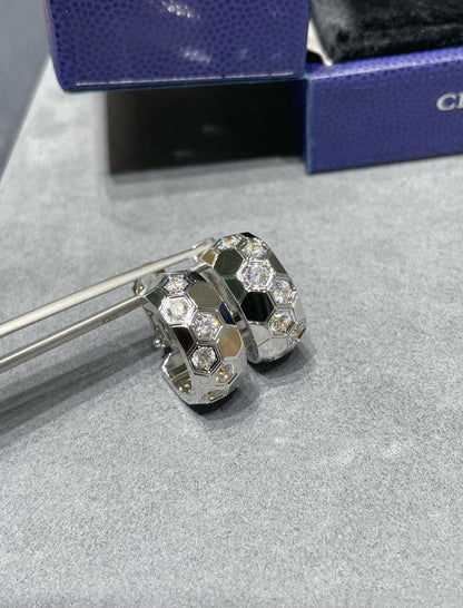 [Rose Jewelrys]BEE LOVE DIAMOND HOOP EARRINGS
