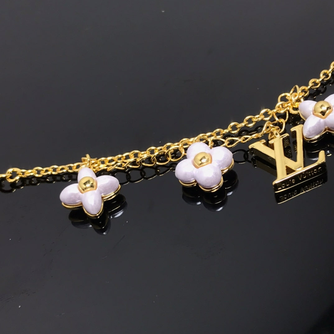 [Rose Jewelrys] LOGO 6 MOTIF STAR AND SUN GOLD BRACELET