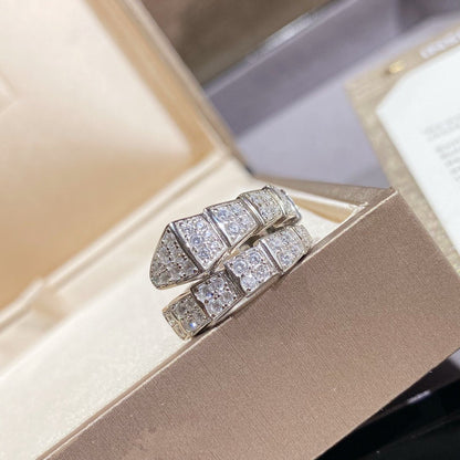 [Rose Jewelrys]SERPENTI RING SILVER DIAMOND PAVED
