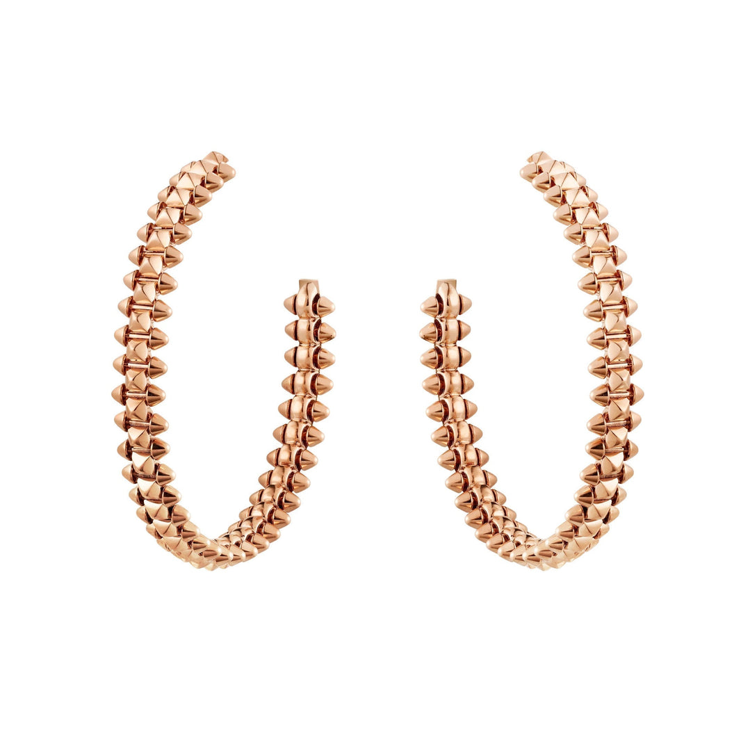 [🌹Rose💎]CLASH LARGE HOOP EARRINGS
