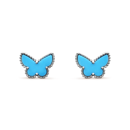 [Rose Jewelrys]BUTTERFLY TURQUOISE EARRINGS SILVER
