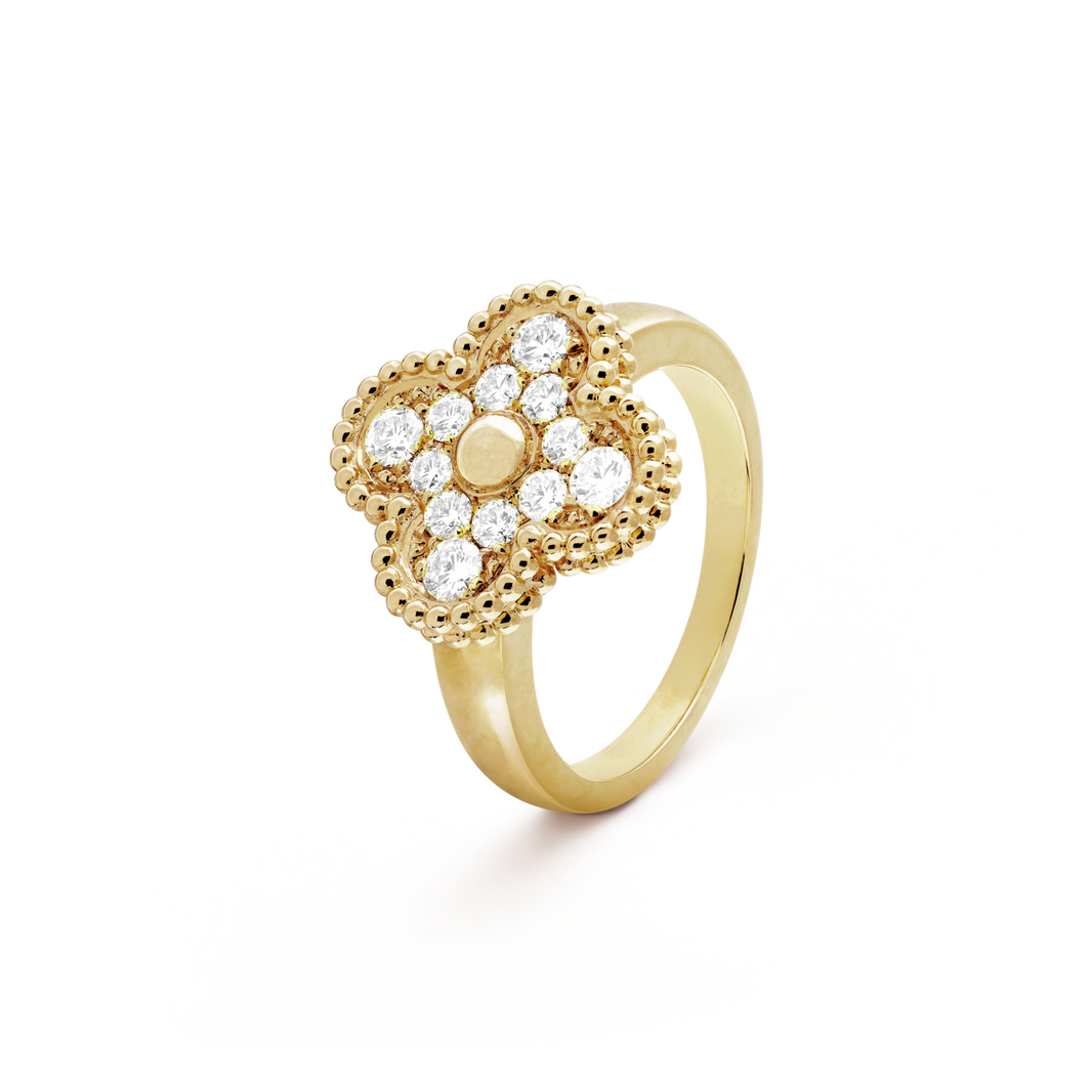 [🌹Rose💎]CLOVER DIAMOND RING