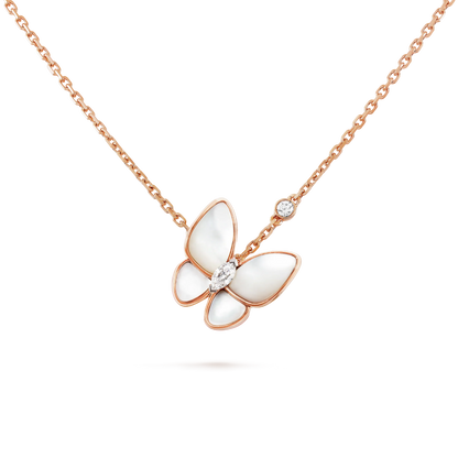[Rose Jewelrys]BUTTERFLY MOP DIAMOND NECKLACE