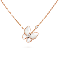 [🌹Rose💎]BUTTERFLY MOP DIAMOND NECKLACE