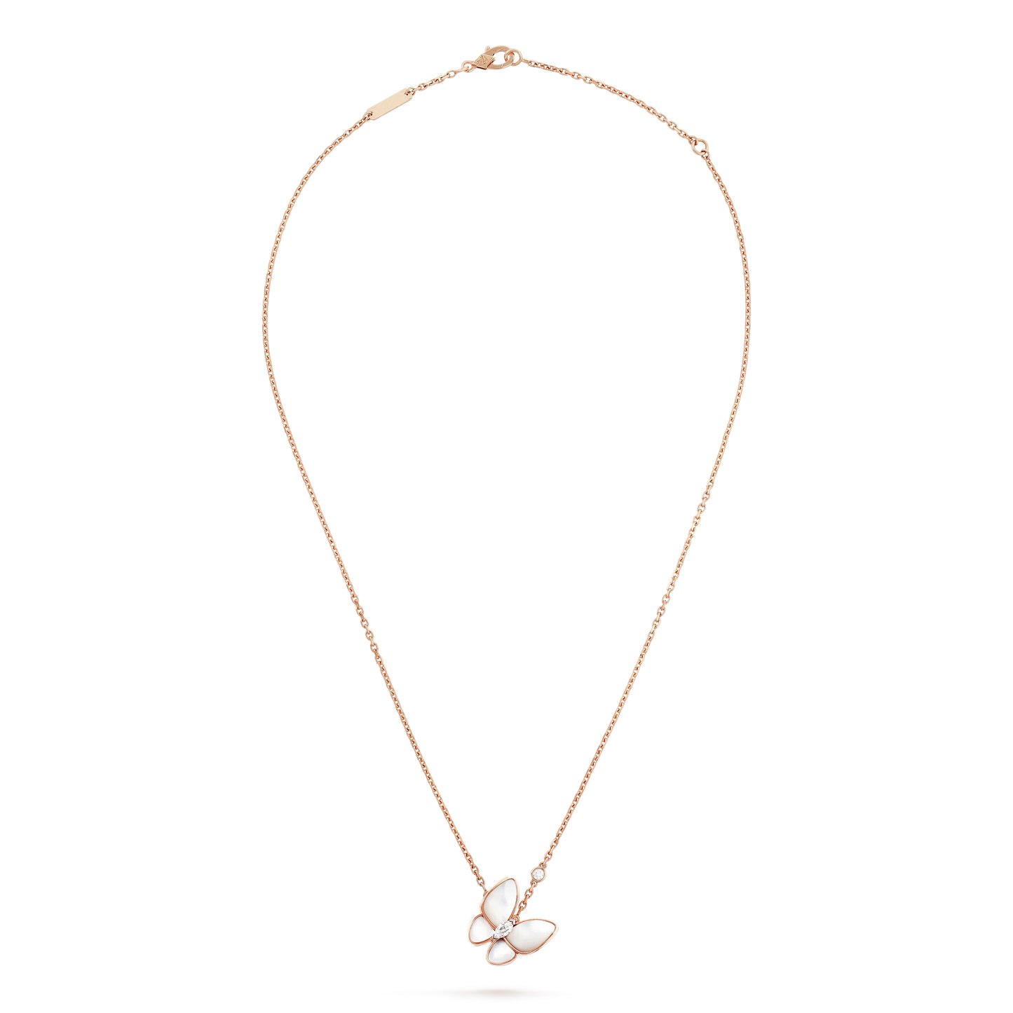 [Rose Jewelrys]BUTTERFLY MOP DIAMOND NECKLACE