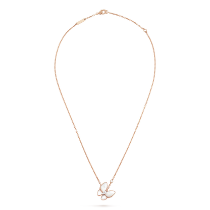 [Rose Jewelrys]BUTTERFLY MOP DIAMOND NECKLACE