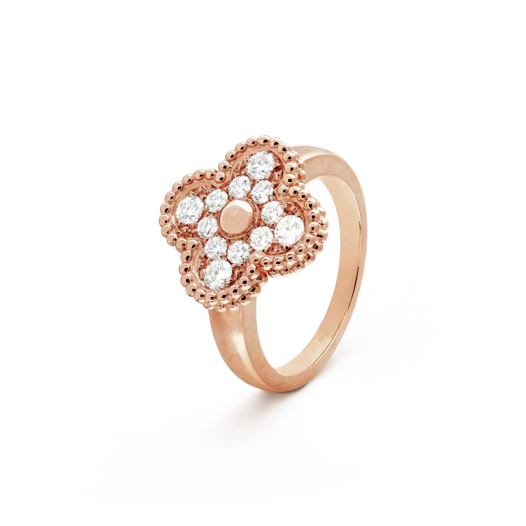 [🌹Rose💎]CLOVER DIAMOND RING