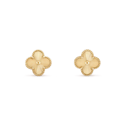 [Rose Jewelrys]CLOVER MINI 9.5MM LASER EARRINGS