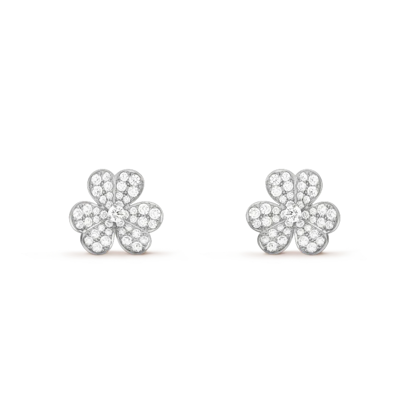 [Rose Jewelrys]CLOVER COMOS DIAMOND EARRINGS SILVER