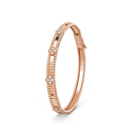 [🌹Rose💎]CLOVER BRACELET 4MM DIAMONDS