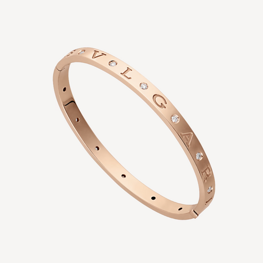 [Rose Jewelrys]ZERO 1 PINK GOLD 12 DIAMONDS BRACELET