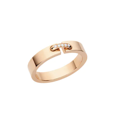 [🌹Rose💎]ALLIANCE LIENS VIDENCE DIAMOND 4MM RING