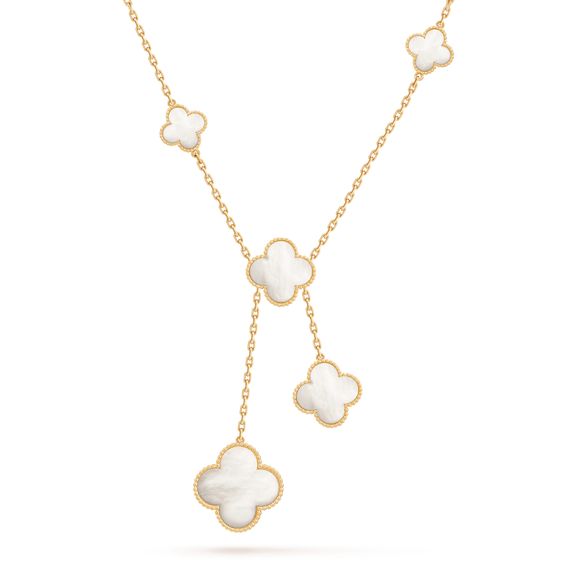 [Rose Jewelrys]CLOVER MOTHER OF PEARL NECKLACE 6 MOTIF