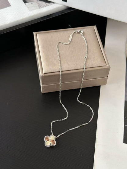 [Rose Jewelrys]2024 CHRISTMAS LIMITED EDITION CLOVER 15MM LASER NECKLACE