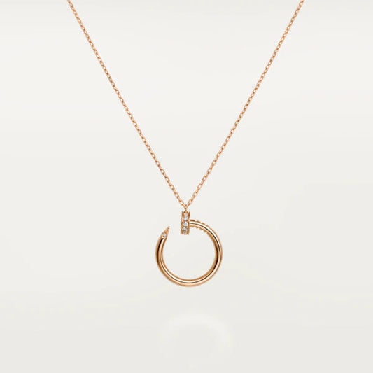 [Rose Jewelrys]JUSTE NECKLACE PINK GOLD