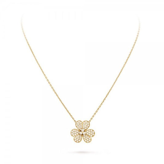 [Rose Jewelrys]FLOWER DIAMOND NECKLACE