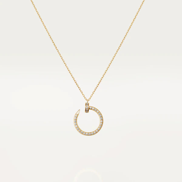 [🌹Rose💎]JUSTE NECKLACE GOLD DIAMONDS