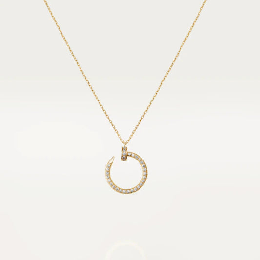 [Rose Jewelrys]JUSTE NECKLACE GOLD DIAMONDS