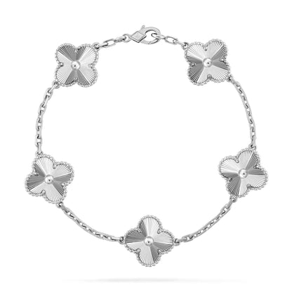 [Rose Jewelrys]CLOVER SILVER 5 MOTIFS BRACELET