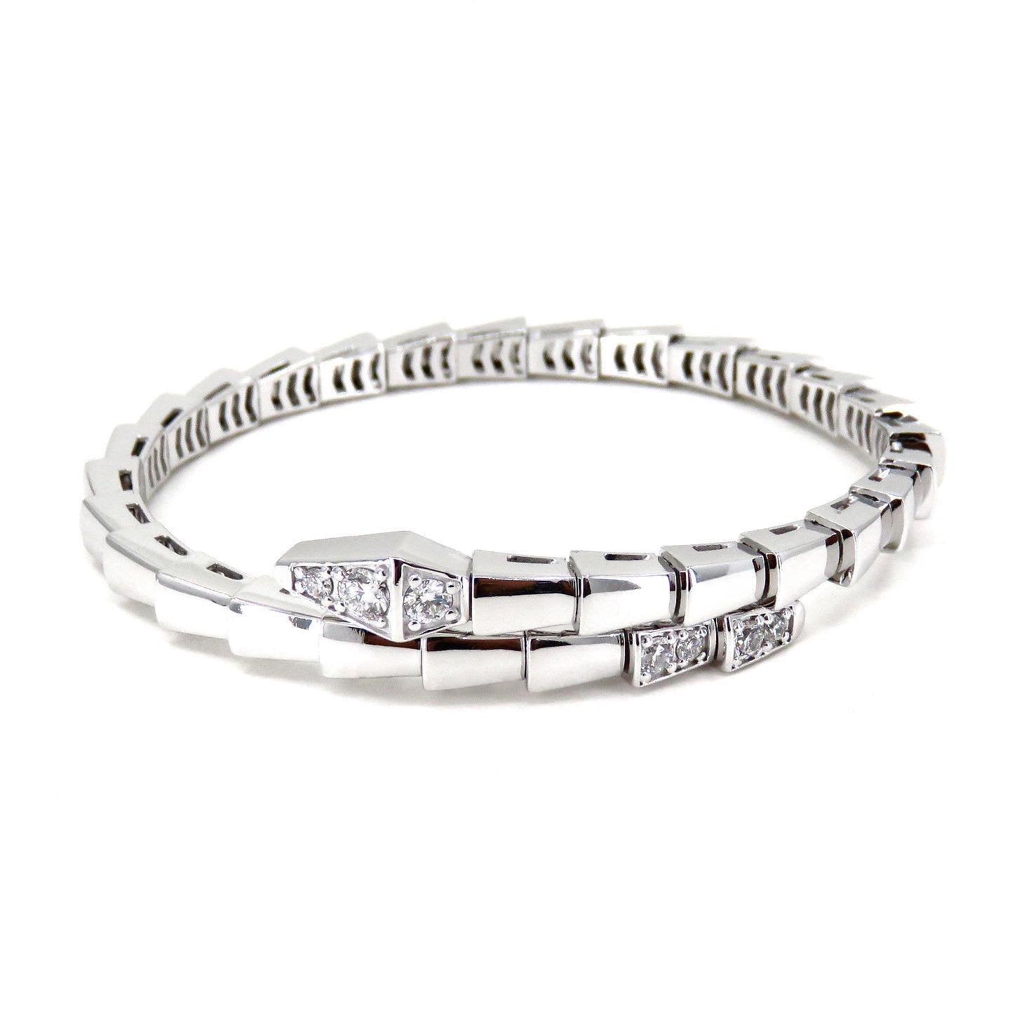 [Rose Jewelrys]SERPENTI BRACELET DIAMONDS SILVER
