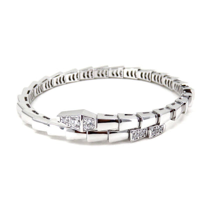 [Rose Jewelrys]SERPENTI BRACELET DIAMONDS SILVER