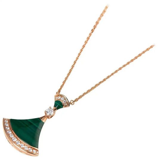 [Rose Jewelrys]DREAM NECKLACE MALACHITE DIAMOND
