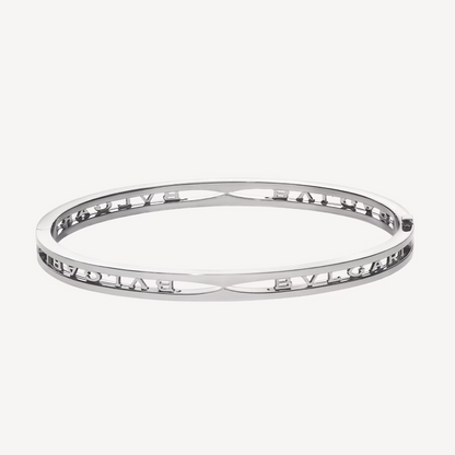[Rose Jewelrys]ZERO 1 SPIRAL LOGO SILVER BRACELET