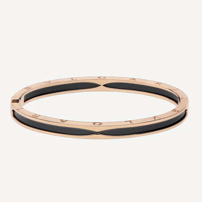 [Rose Jewelrys]ZERO 1 PINK GOLD WITH BLACK CERAMIC BRACELET