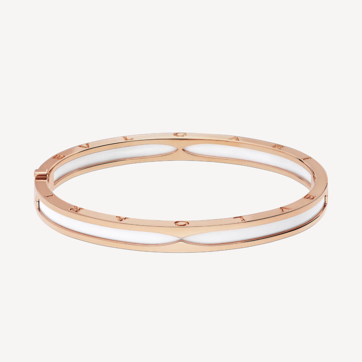 [Rose Jewelrys]ZERO 1 PINK GOLD WITH WHITE CERAMIC BRACELET