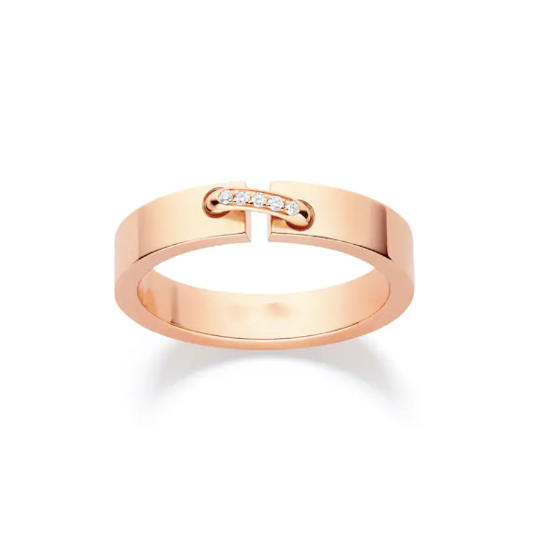 [🌹Rose💎]ALLIANCE LIENS VIDENCE DIAMOND 4MM RING