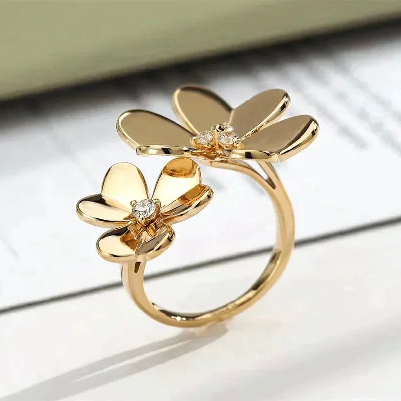 [Rose Jewelrys]CLOVER COMOS GOLD DIAMOND RING