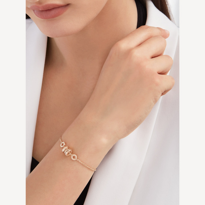[]ZERO 1 SOFT PINK GOLD BRACELET