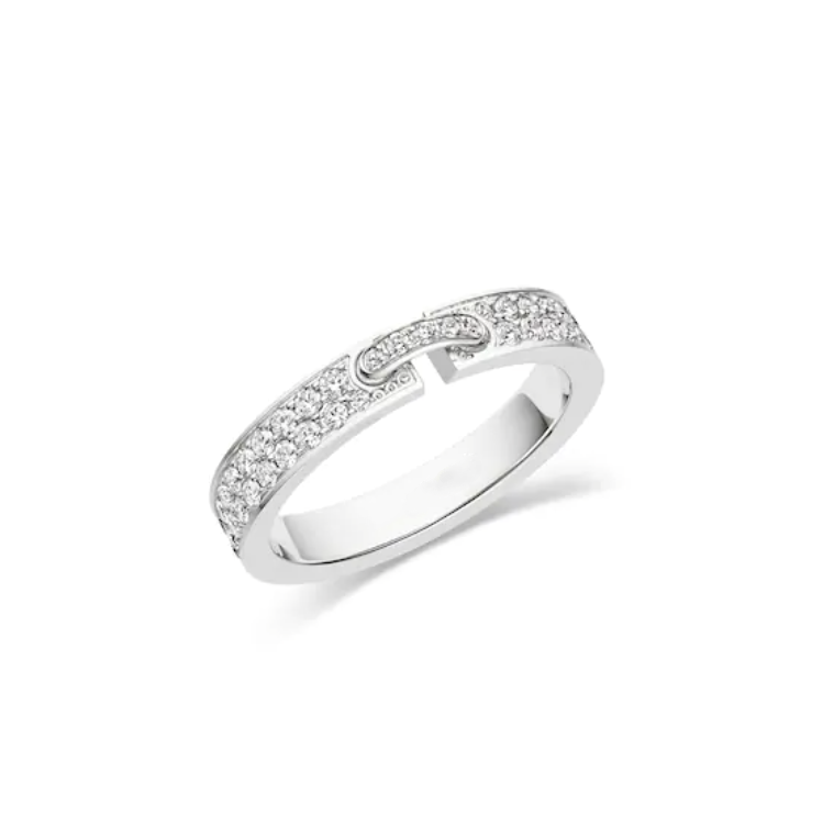 [Rose Jewelrys]ALLIANCE LIENS VIDENCE PAVED DIAMOND 4MM RING