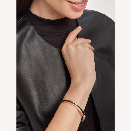 [Rose Jewelrys]ZERO 1 PINK GOLD WITH BLACK CERAMIC BRACELET