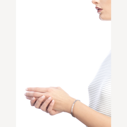 [Rose Jewelrys]ZERO 1 SPIRAL LOGO SILVER BRACELET