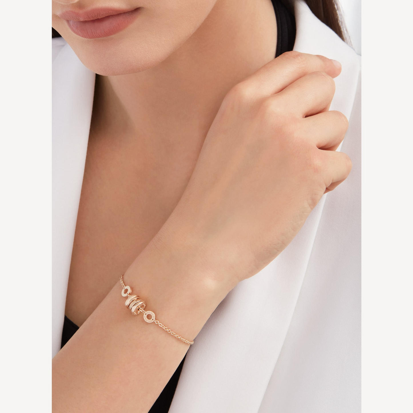 [Rose Jewelrys]ZERO 1 SOFT PINK GOLD BRACELET